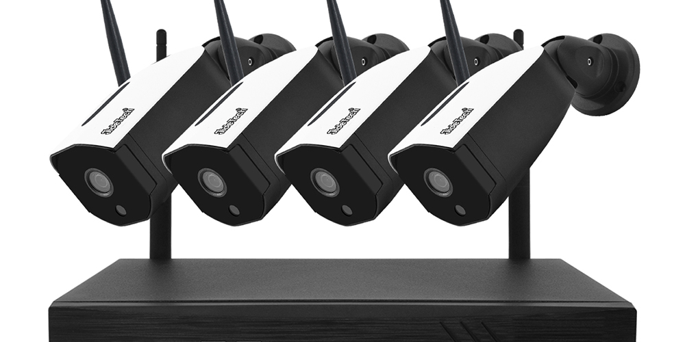 JIDE-TECH 4-CHANNEL NVR SECURITY CAMERA SYSTEM